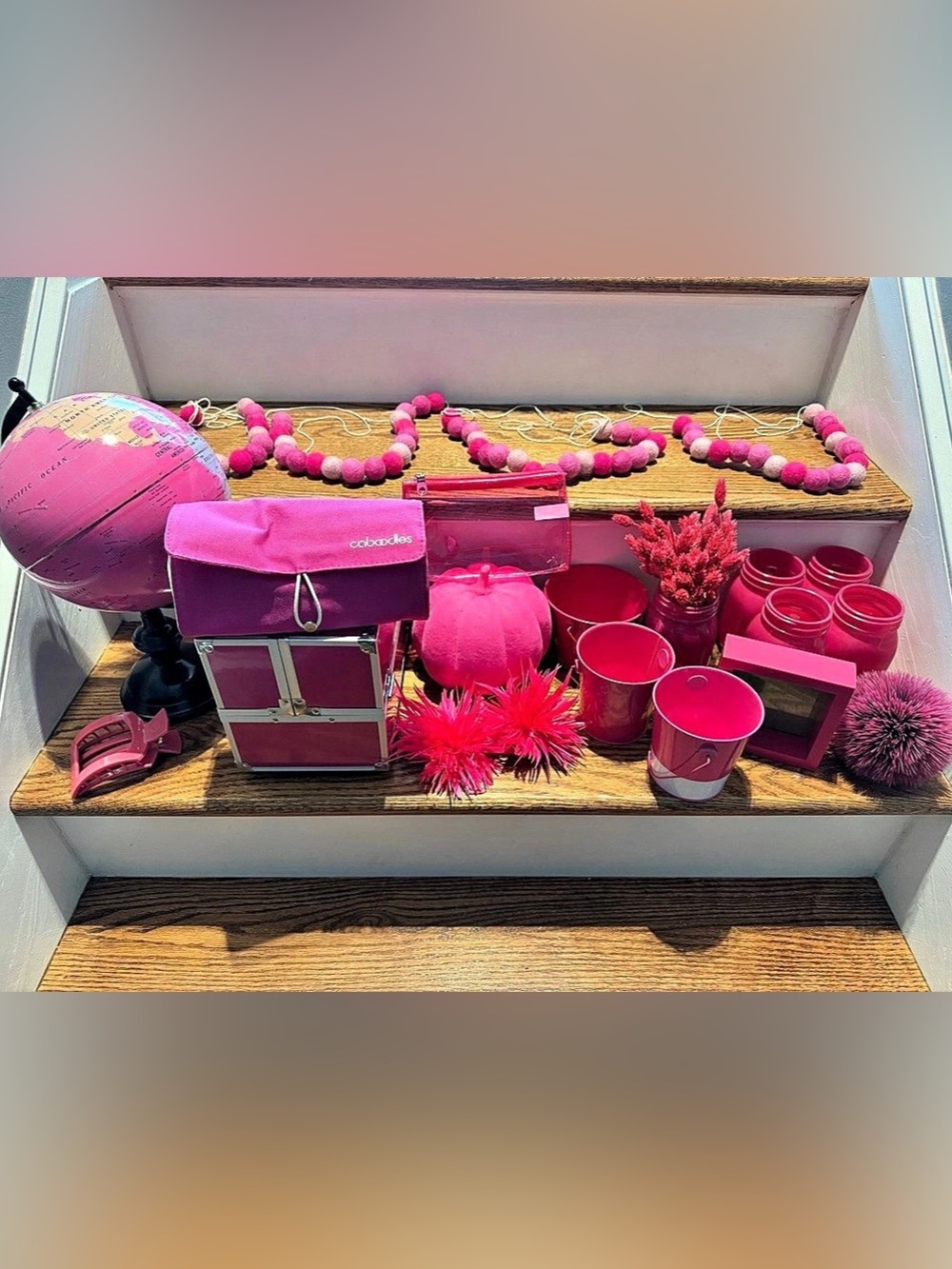 Multi tiered travel makeup case, Caboodle makeup brush storage & multiple home d